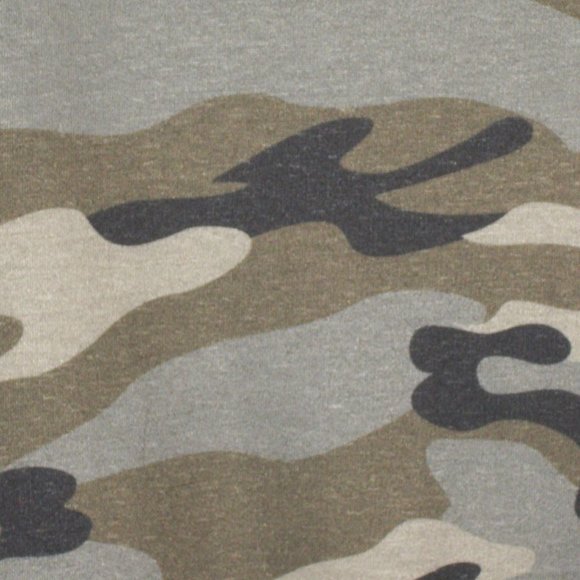 AlvaQ Womens XL Long Sleeve Quarter Zip Sweatshirt Pullover Gray & Army Camo - Picture 6 of 7